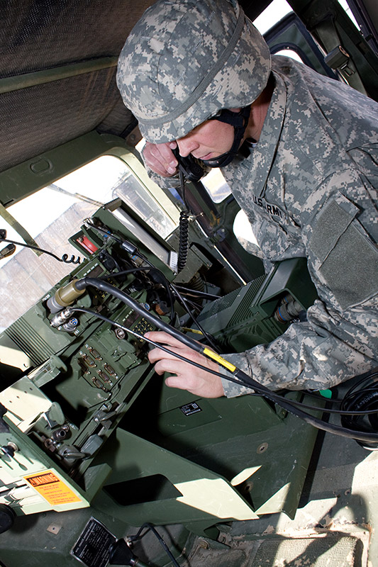 Exelis SINCGARS in HMMWV