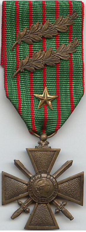French Croix de guerre 1914 18