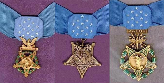 The Medals of Honor awarded by each of