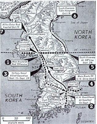 26 The Korean War map