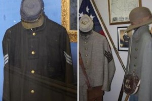 Civil War Uniforms Displays