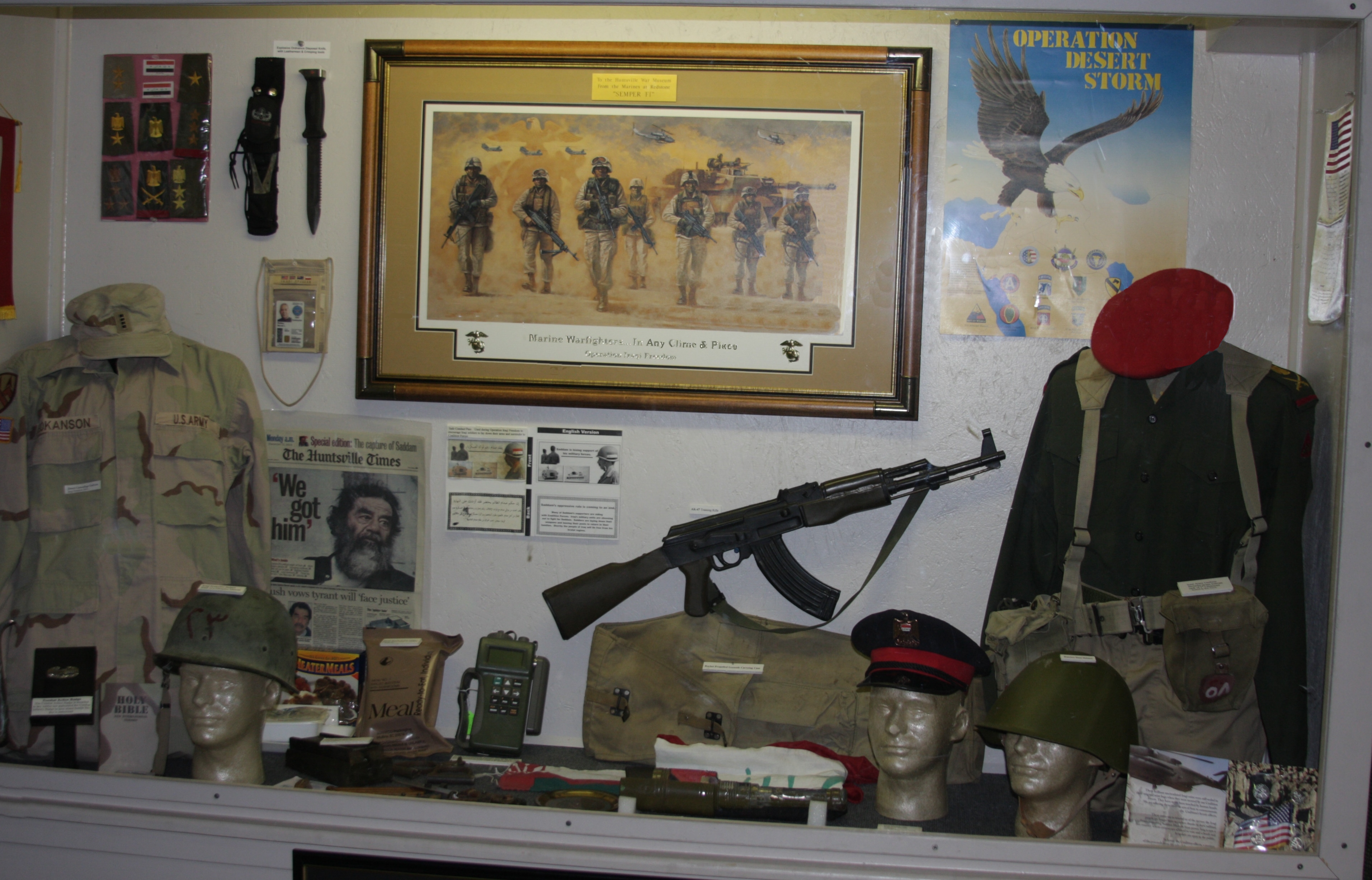 Desert Storm Display 2th Gulf War 2003