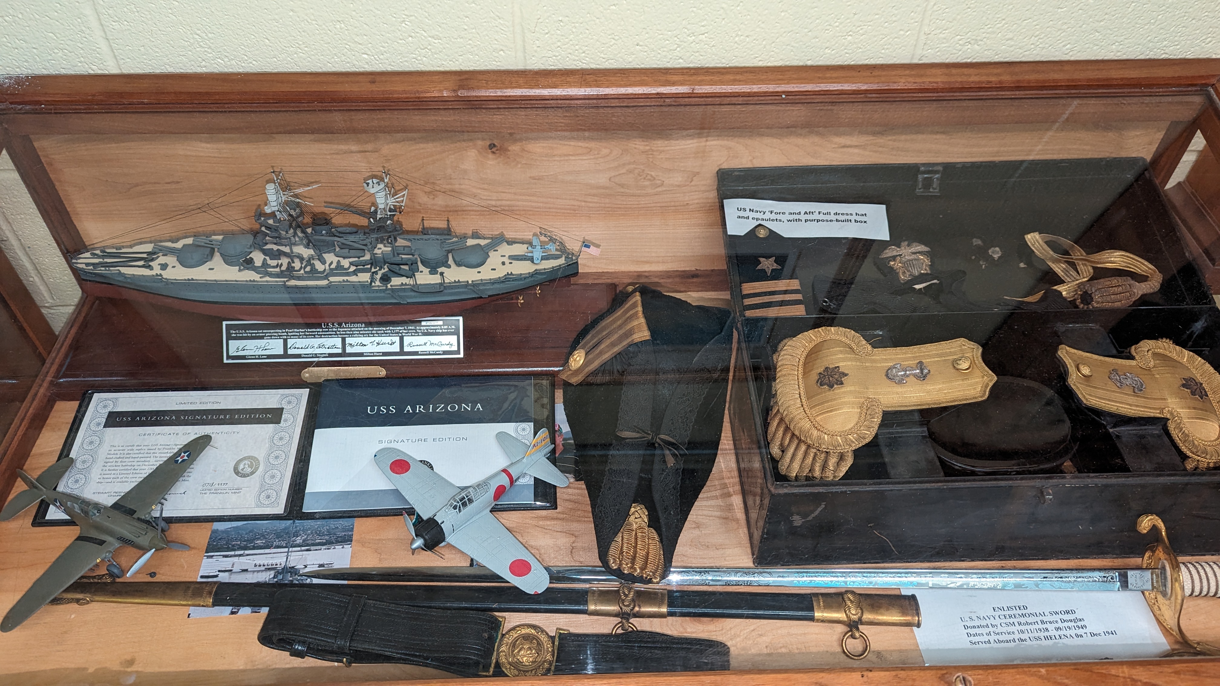 USS Arizona Display